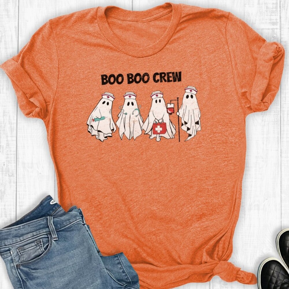 Ladies Bella Canvas Boo Boo Crew Tee